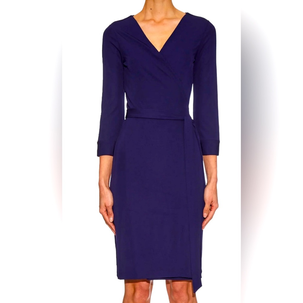 Diane Von Furstenberg NWT Navy Wrap Dress